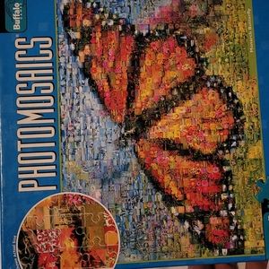 Photomosaics monarch Butterfly Buffalo 1000 piece jigsaw puzzle